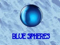 Blue spheres image