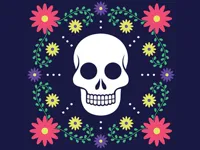 Colorful Skull Jigsaw image
