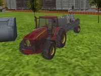 3D city tractor garbage sim image